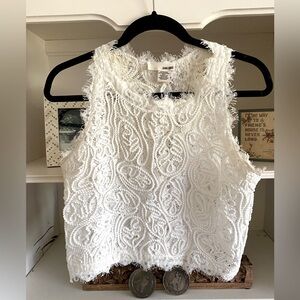 Lace crop top